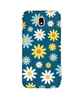 Kılıfland Samsung Galaxy J7 Pro Kılıf J730F Silikon Resimli Kapak Flowers -Stok 377