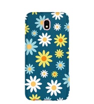 Kılıfland Samsung Galaxy J7 Pro Kılıf J730F Silikon Resimli Kapak Flowers -Stok 377