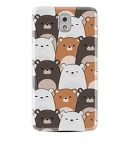 Kılıfland Samsung Galaxy Note 3 Silikon Resimli Kapak Pretty Bears Stok 1180