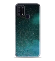 Kılıfland Samsung Galaxy M31 Kılıf Silikon Resimli Kapak Green Sky Stok 1080