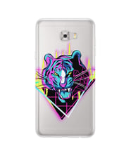 Kılıfland Samsung Galaxy C5 Kılıf Silikon Desenli Resimli Lüx Kapak Neon Tiger -Stok 533