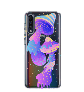 Kılıfland Samsung Galaxy A50 Kılıf A505F Silikon Resimli Kapak Psychedelics -Stok 557