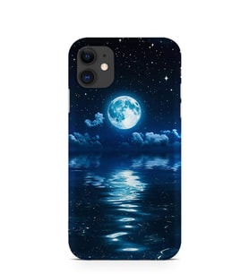 Kılıfland Apple İphone 11 Kılıf Silikon Resimli Kapak Night Moon -Stok 1133