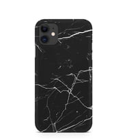 Kılıfland Apple İphone 11 Kılıf Silikon Resimli Kapak Siyah Koyu Mermer -Stok 1299