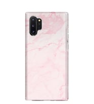 Kılıfland Samsung Galaxy Note 10 Plus Kılıf N975F Silikon Resimli Kapak Pembe Mermer -Stok 1294