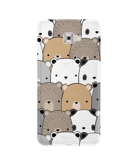 Kılıfland Samsung Galaxy C5 Kılıf Silikon Desenli Resimli Lüx Kapak Panda Pattern -Stok 962