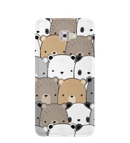 Kılıfland Samsung Galaxy C5 Kılıf Silikon Desenli Resimli Lüx Kapak Panda Pattern -Stok 962
