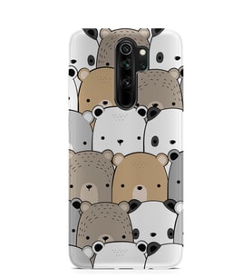 Kılıfland Xiaomi Redmi Note 8 Pro Kılıf Silikon Resimli Kapak Panda Pattern -Stok 962