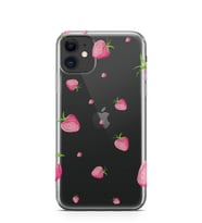 Kılıfland Apple İphone 11 Kılıf Silikon Resimli Kapak Strawberry's -Stok 117