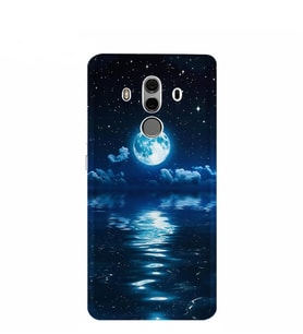 Kılıfland Huawei Mate 10 Pro Kılıf Silikon Desenli Resimli Lüx Kapak Night Moon -Stok 1133