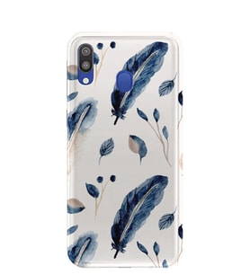 Kılıfland Samsung Galaxy A20 Kılıf A205F Silikon Resimli Kapak Leaf's -Stok 1031