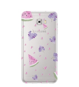Kılıfland Samsung Galaxy C5 Kılıf Silikon Desenli Resimli Lüx Kapak Summer Fruits -Stok 197