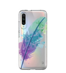 Kılıfland Xiaomi Mi A3 Kılıf Silikon Resimli Kapak Watercolor Leaf -Stok 108