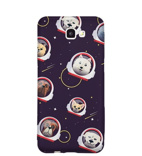 Kılıfland Samsung Galaxy J7 Prime-J7 Prime 2 Kılıf Silikon Resimli Kapak Space Animals -Stok 401