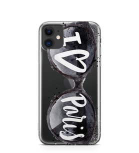 Kılıfland Apple İphone 11 Kılıf Silikon Resimli Kapak I Love Paris -Stok 35