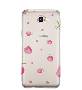 Kılıfland Samsung Galaxy J7 Prime-J7 Prime 2 Kılıf Silikon Resimli Kapak Strawberry's -Stok 117