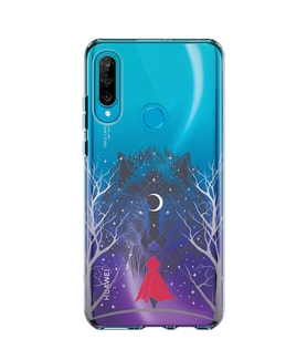 Kılıfland Huawei P30 Lite Kılıf Silikon Desenli Resimli Lüx Kapak Red Riding Hood -Stok 797