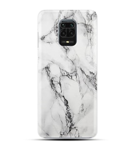 Kılıfland Xiaomi Redmi Note 9S Silikon Resimli Kapak Fragile White Marble Mermer Stok 1103