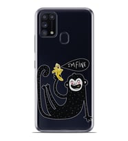 Kılıfland Samsung Galaxy M31 Kılıf Silikon Resimli Kapak I'm Fine Stok 371
