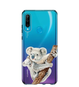 Kılıfland Huawei P30 Lite Kılıf Silikon Desenli Resimli Lüx Kapak Koalas -Stok 1125