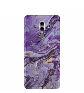 Kılıfland Huawei Mate 10 Pro Kılıf Silikon Desenli Resimli Lüx Kapak Abstract Purple -Stok 1070