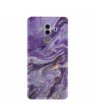 Kılıfland Huawei Mate 10 Pro Kılıf Silikon Desenli Resimli Lüx Kapak Abstract Purple -Stok 1070