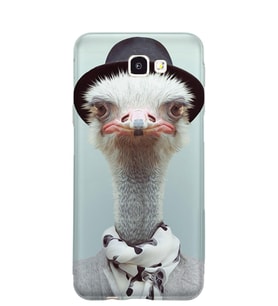 Kılıfland Samsung Galaxy J7 Prime-J7 Prime 2 Kılıf Silikon Resimli Kapak Ostrich -Stok 1098