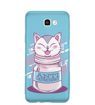 Kılıfland Samsung Galaxy J7 Prime-J7 Prime 2 Kılıf Silikon Resimli Kapak Anti Depressant -Stok 253