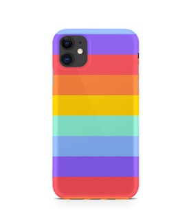 Kılıfland Apple İphone 11 Kılıf Silikon Resimli Kapak Rainbow -Stok 1276