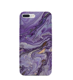 Kılıfland Apple İphone 8 Plus Kılıf Silikon Resimli Kapak Abstract Purple -Stok 1070