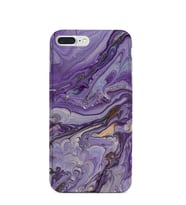Kılıfland Apple İphone 8 Plus Kılıf Silikon Resimli Kapak Abstract Purple -Stok 1070