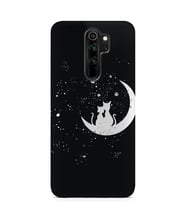 Kılıfland Xiaomi Redmi Note 8 Pro Kılıf Silikon Resimli Kapak Cat Of The Moon -Stok 338