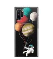 Kılıfland Samsung Galaxy Note 10 Plus Kılıf N975F Silikon Resimli Kapak Astronaut Baloons -Stok 256
