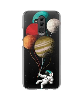 Kılıfland Huawei Mate 20 Lite Kılıf Silikon Desenli Resimli Lüx Kapak Astronaut Baloons -Stok 256