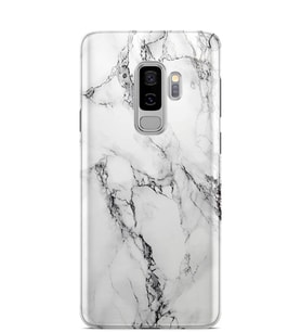Kılıfland Samsung Galaxy S9 Plus Kılıf G965 Silikon Resimli Kapak Fragile White Marble Mermer -Stok 1103