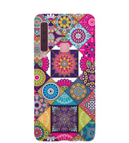 Kılıfland Samsung Galaxy A9 2018 Kılıf A920F Silikon Resimli Kapak Patchwork -Stok 1047