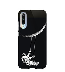 Kılıfland Xiaomi Mi A3 Kılıf Silikon Resimli Kapak Moon Astronaut -Stok 519
