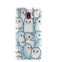Kılıfland Xiaomi Redmi 8A Kılıf Silikon Resimli Kapak Penguin Pattern -Stok 966