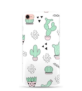 Kılıfland Apple İphone 7 Kılıf Silikon Resimli Kapak Cactus Pattern -Stok 901