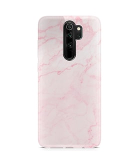Kılıfland Xiaomi Redmi Note 8 Pro Kılıf Silikon Resimli Kapak Pembe Mermer -Stok 1294
