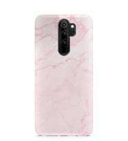 Kılıfland Xiaomi Redmi Note 8 Pro Kılıf Silikon Resimli Kapak Pembe Mermer -Stok 1294