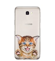 Kılıfland Samsung Galaxy J7 Prime-J7 Prime 2 Kılıf Silikon Resimli Kapak Paw Cat -Stok 937