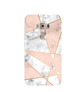 Kılıfland Asus Zenfone 3 ZC552KL Kılıf Silikon Desenli Resimli Lüx Kapak Mixed Marble Mermer -Stok 1034
