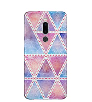 Kılıfland Meizu X8 Kılıf Silikon Desenli Resimli Lüx Kapak Triangle Motif -Stok 1023
