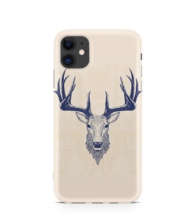 Kılıfland Apple İphone 11 Kılıf Silikon Resimli Kapak Old Deer -Stok 1107