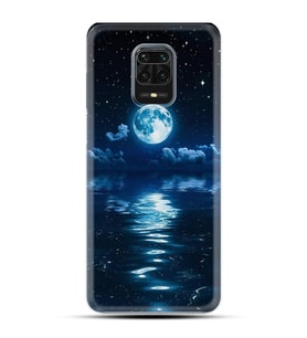 Kılıfland Xiaomi Redmi Note 9S Silikon Resimli Kapak Night Moon Stok 1133