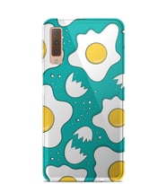 Kılıfland Samsung Galaxy A7 2018 Kılıf A750F Silikon Resimli Kapak Eggs -Stok 540