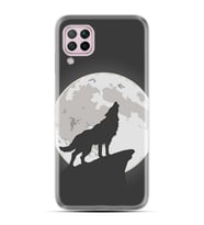Kılıfland Huawei P40 Lite Kılıf Kılıf Silikon Resimli Kapak Wolf Of The Moon Stok 1064