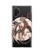 Kılıfland Samsung Galaxy Note 10 Plus Kılıf N975F Silikon Resimli Kapak Santa Dragon -Stok 893