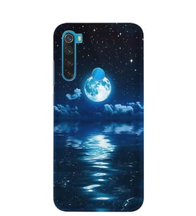 Kılıfland Xiaomi Redmi Note 8T Kılıf Silikon Resimli Kapak Night Moon -Stok 1133